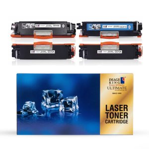 IMAGE KING CE310A / HP 126A (CE311A, CE312A, CE313A) CYMK Toner Cartridge Compatible With HP LaserJet Pro CP1025, CP1025nw, MFP M175a, MFP M175nw, M275 MFP